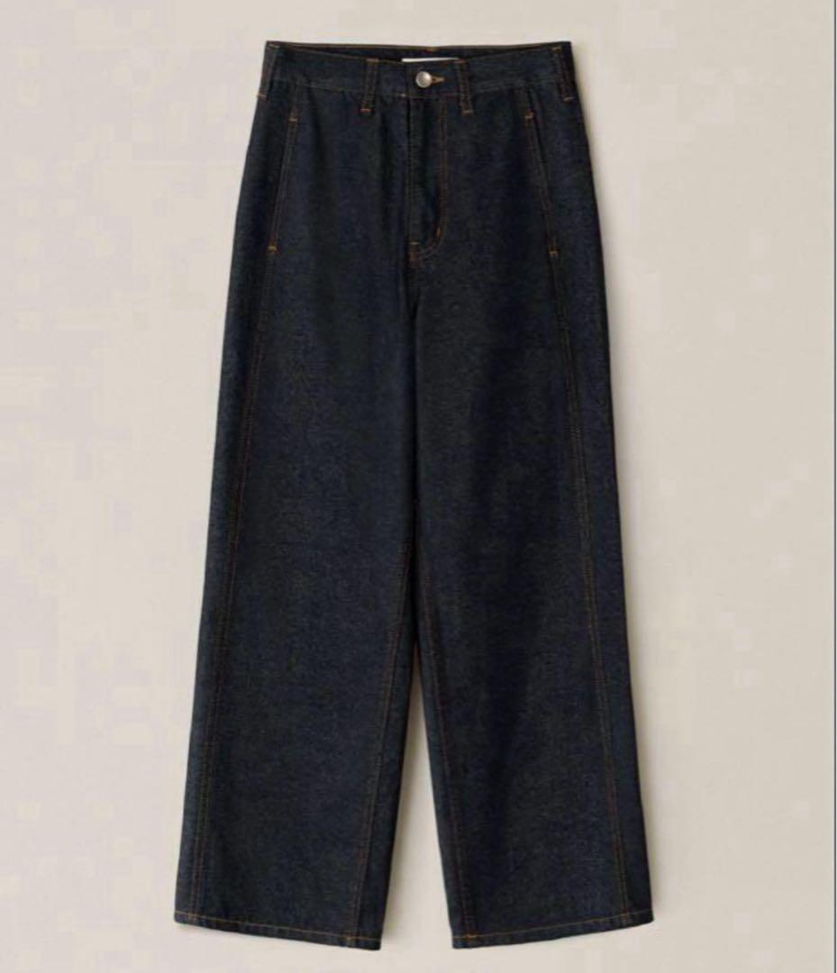 ohotoro wide stitch jeans short MM・OHOTORO