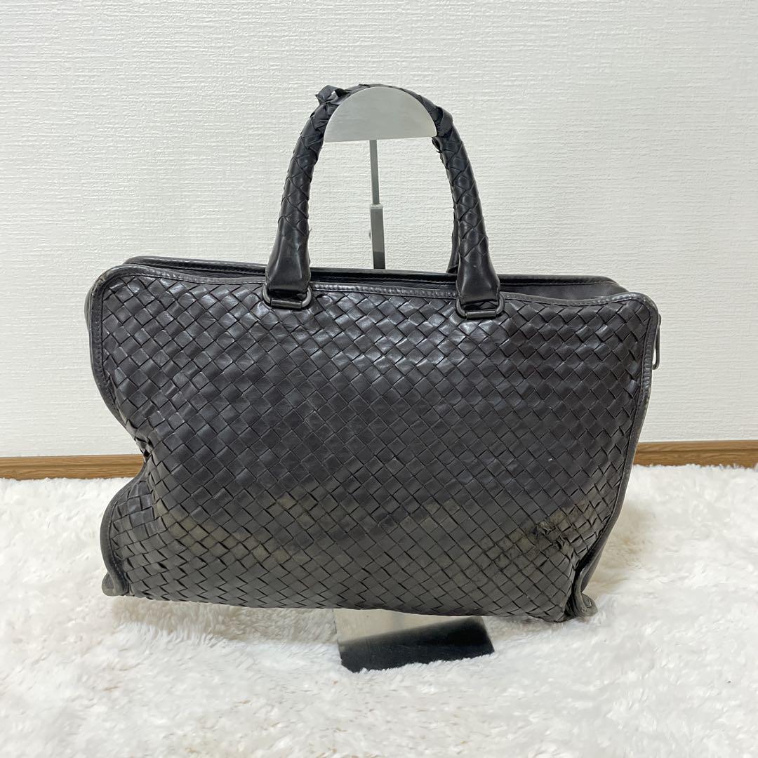 BOTTEGA VENETA ビジネスバッグ ハンドバッグ レザー 編み込み