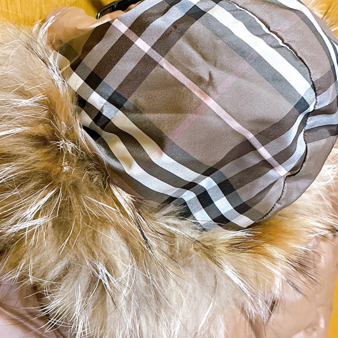 BURBERRY BLUE LABEL ダウンジャケット ファー付き