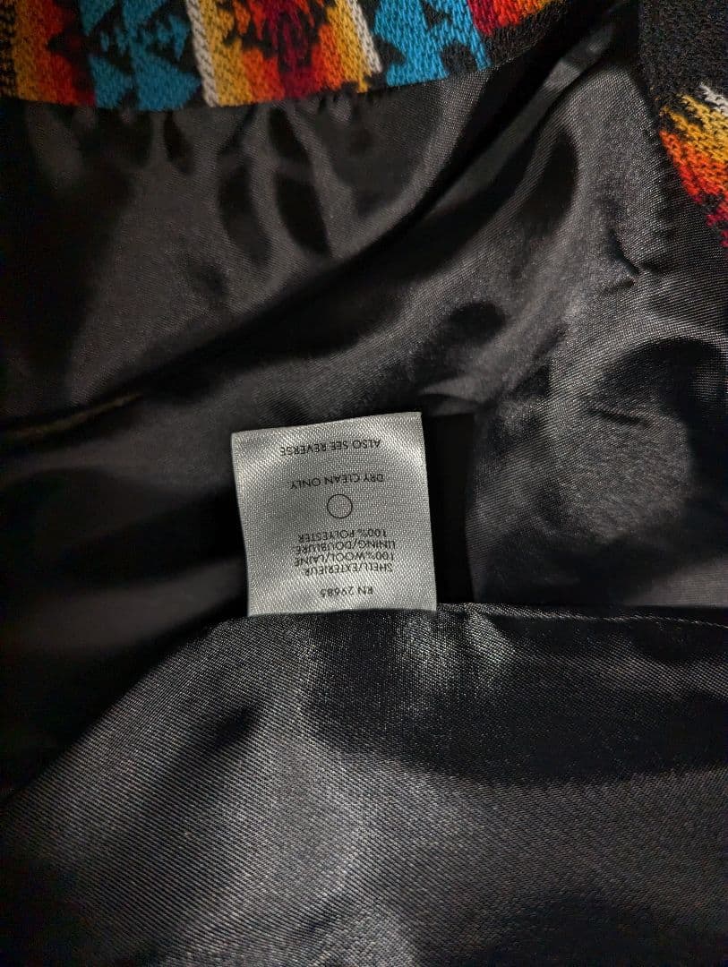 美品 ペンドルトン ウールベスト オリーブ系 ネイティブ柄 S セール[PENDLETON&frasl;ペンドルトン] ネイティブ柄 スタンドカラー