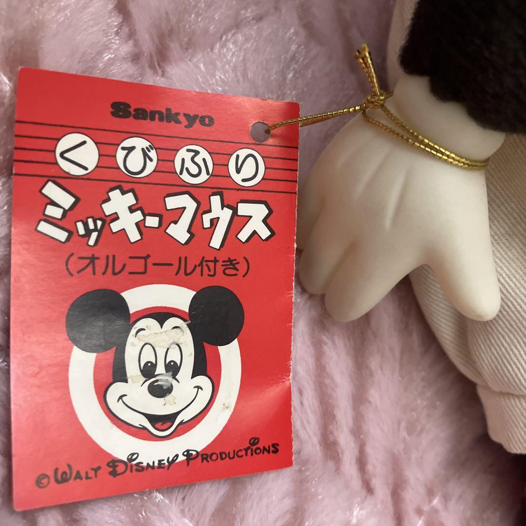 昭和レトロ ディズニー ミッキーミニーオルゴール Sankyo
