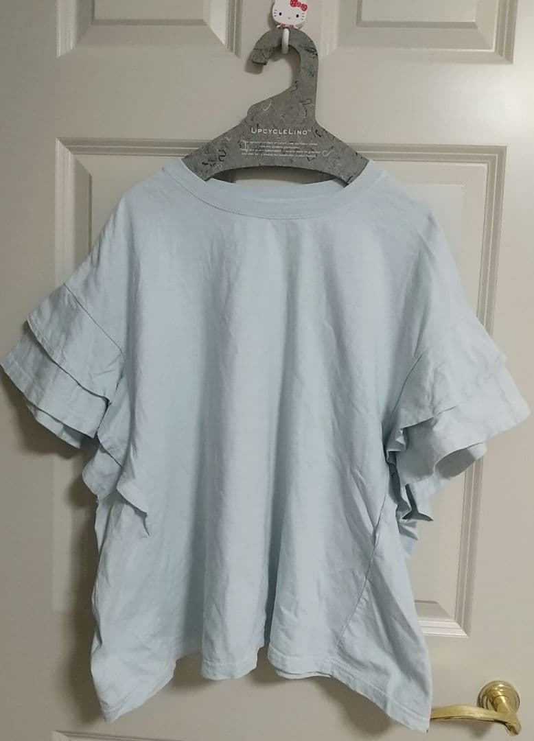 nest Robe UpcycleLino 天然染めラッフルT