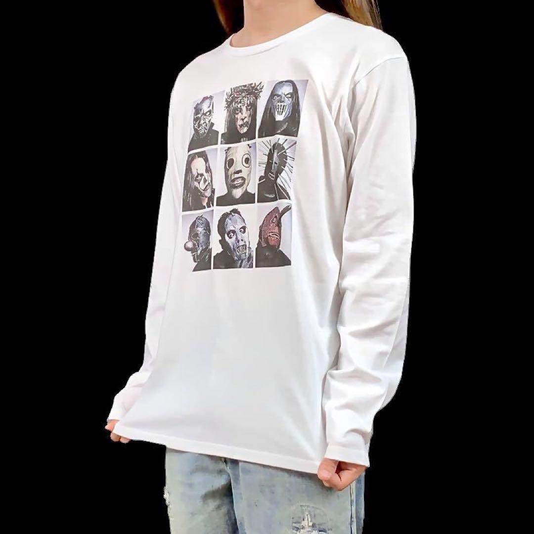 新品 スリップノット バンド ヘヴィ メタル ロック ホラーマスク ロンT