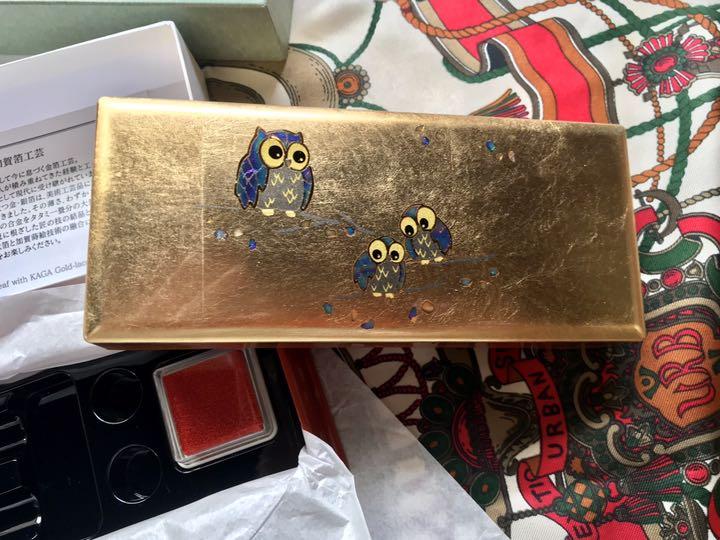 ミタニ製  加賀箔工芸   印箱