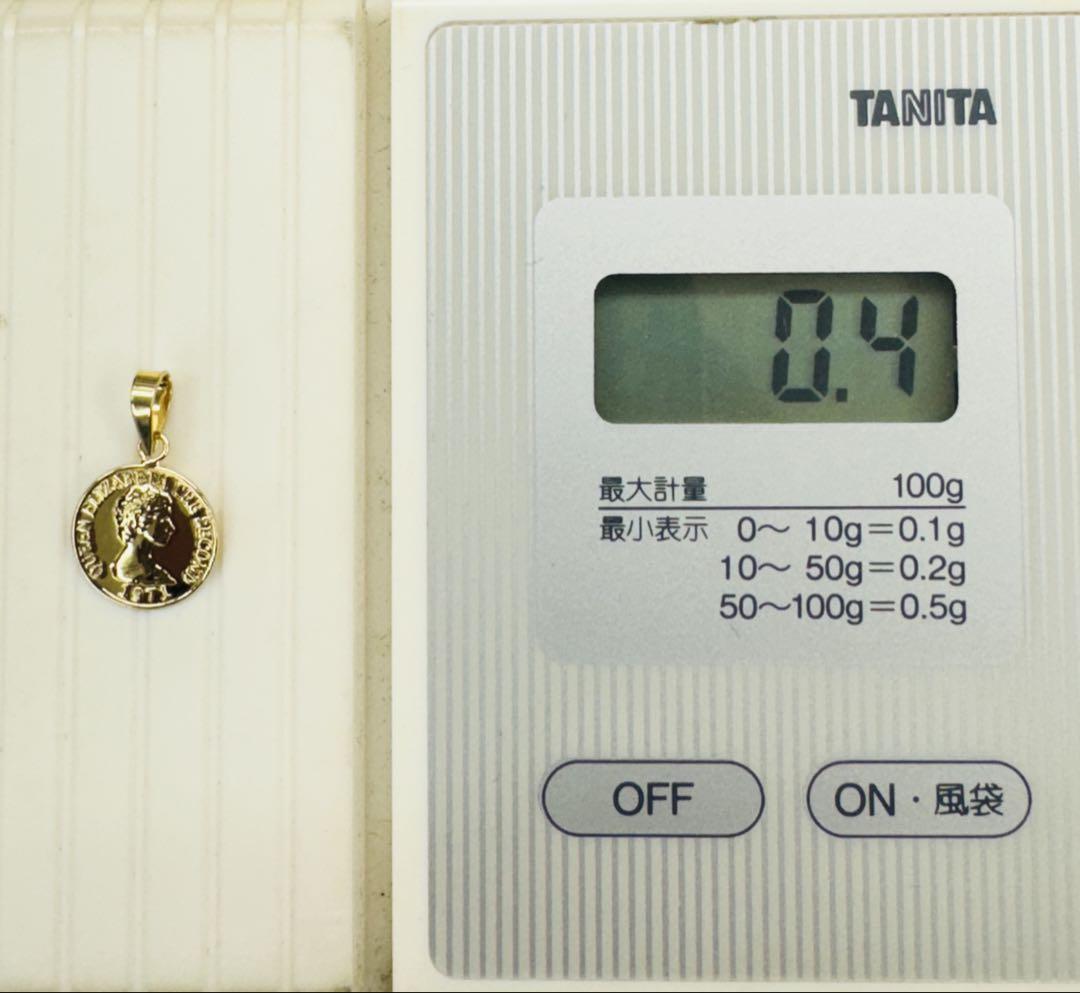 再入荷☆K18 コインペンダントトップ 【10ミリ】18金 コイン
