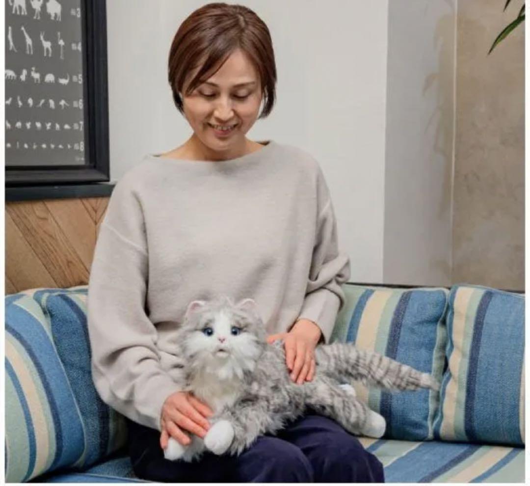 しっぽふりふり あまえんぼうねこちゃん アイスグレー