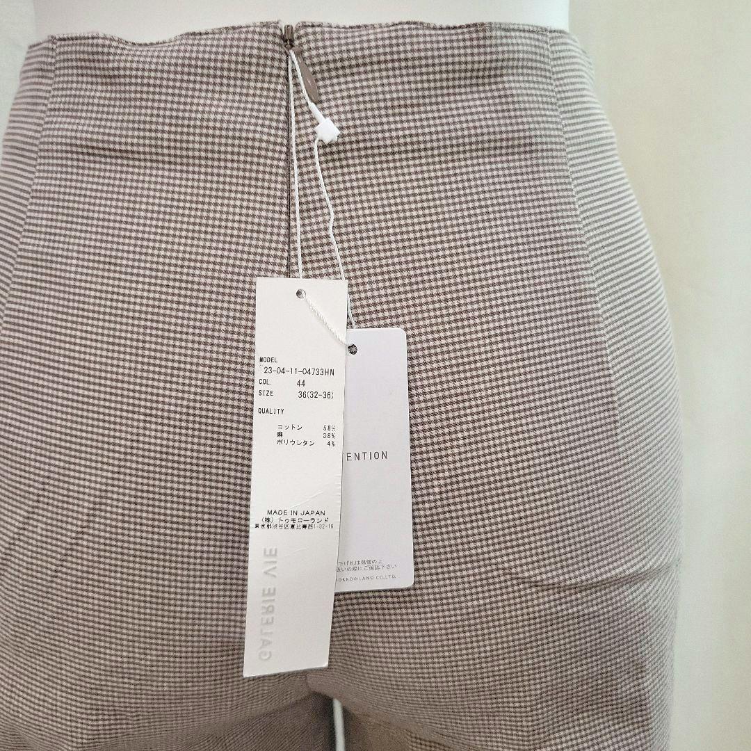 専用⭐GALERIE VIE コットンリネンストレッチセミワイドクロップドパンツ