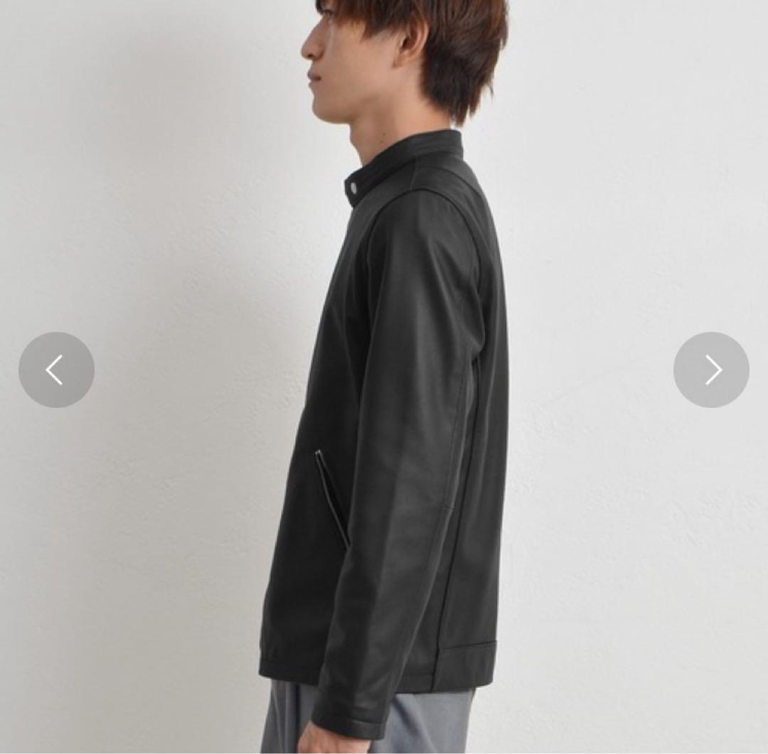 MinoriTY 【新品】 ラムレザーセミダブルライダースジャケット