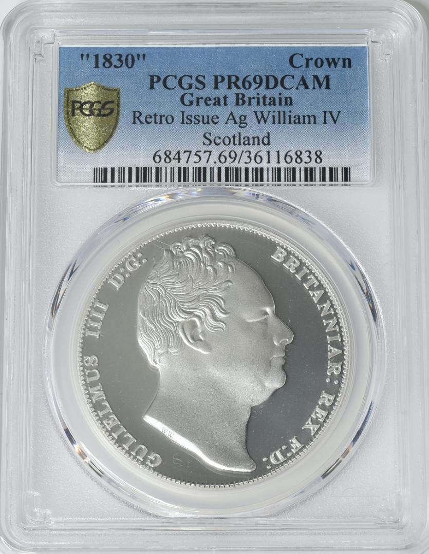 国産大人気 PCGS最高鑑定 ウィリアム4世 ファンタジークラウン銀貨 j0ABw-m78065344572 1830年 イギリス 通販最新作