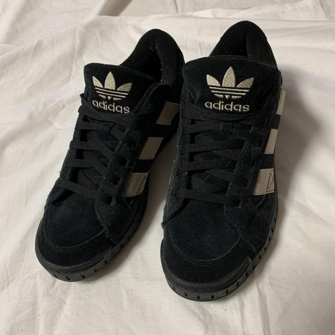 adidas アディダス　ロースーツ28.5cm ネイビー　ブラックスニーカー