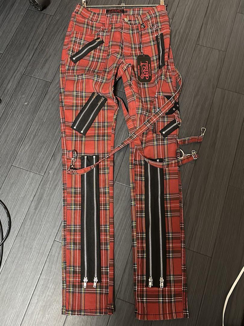 tripp nyc チェック ボンテージパンツ スキニー