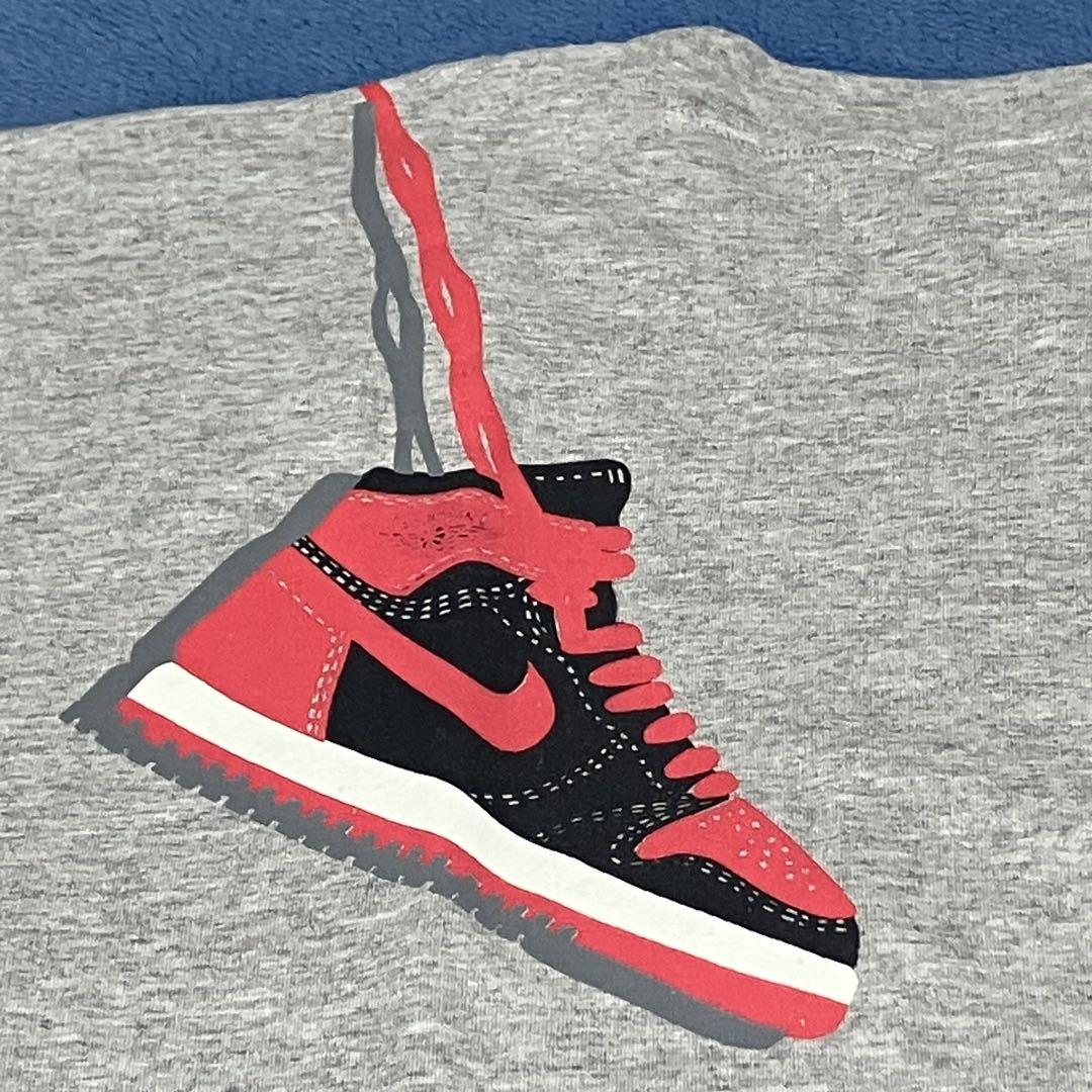NIKE ナイキ 肩掛け ジョーダン Tシャツ AJ1 グレー Lサイズ