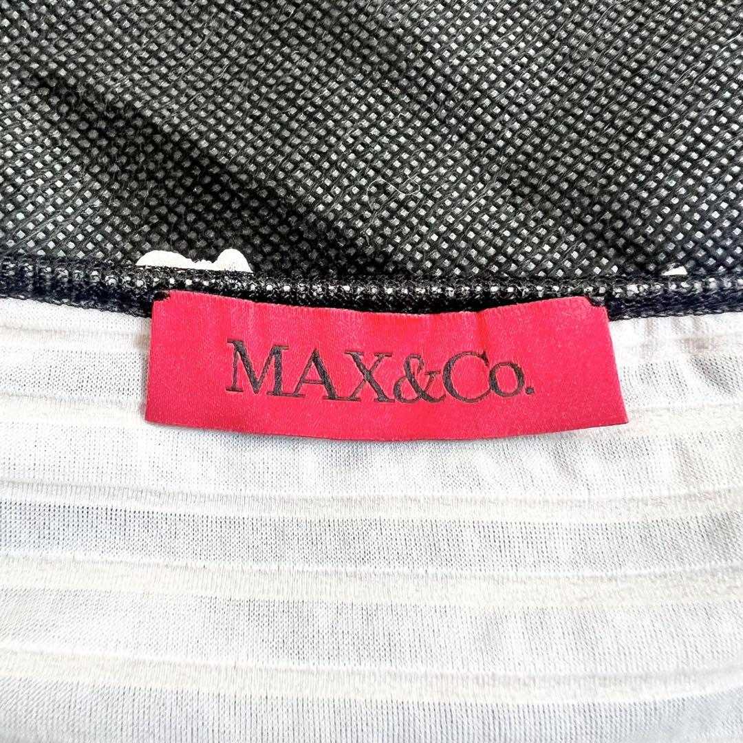 ✨未使用級✨ マックスアンドコー ロングワンピース フリル リボン ボーダーXL