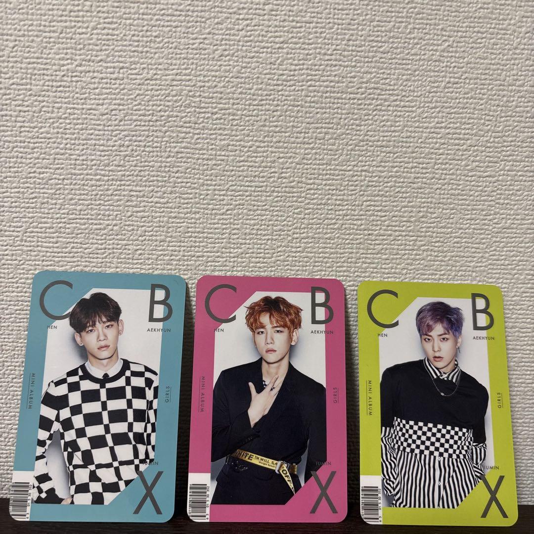 EXO　CBX　ペンミ　ランダム　トレカ　ベッキョン　9種セット　③ EXO CBX get set go ランダムトレカ ラントレ ベッキョン - メルカリ