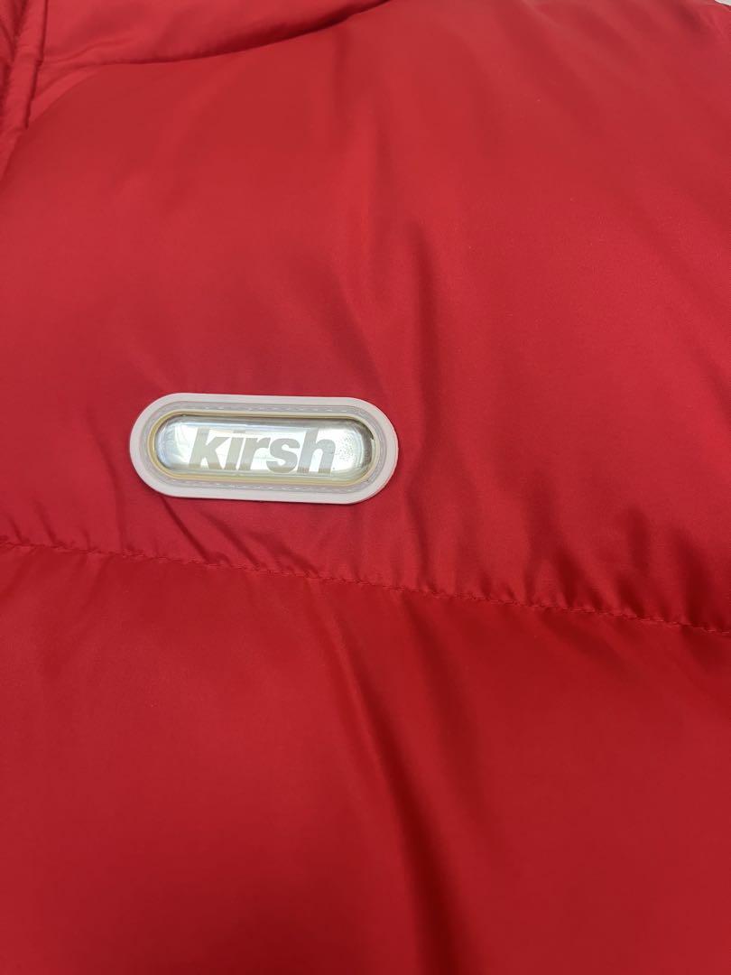 【未使用】kirsh フード付きレッドダウンジャケット
