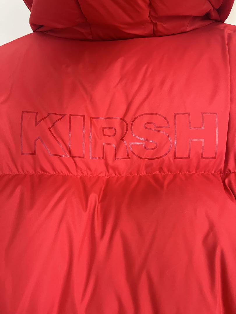 【未使用】kirsh フード付きレッドダウンジャケット