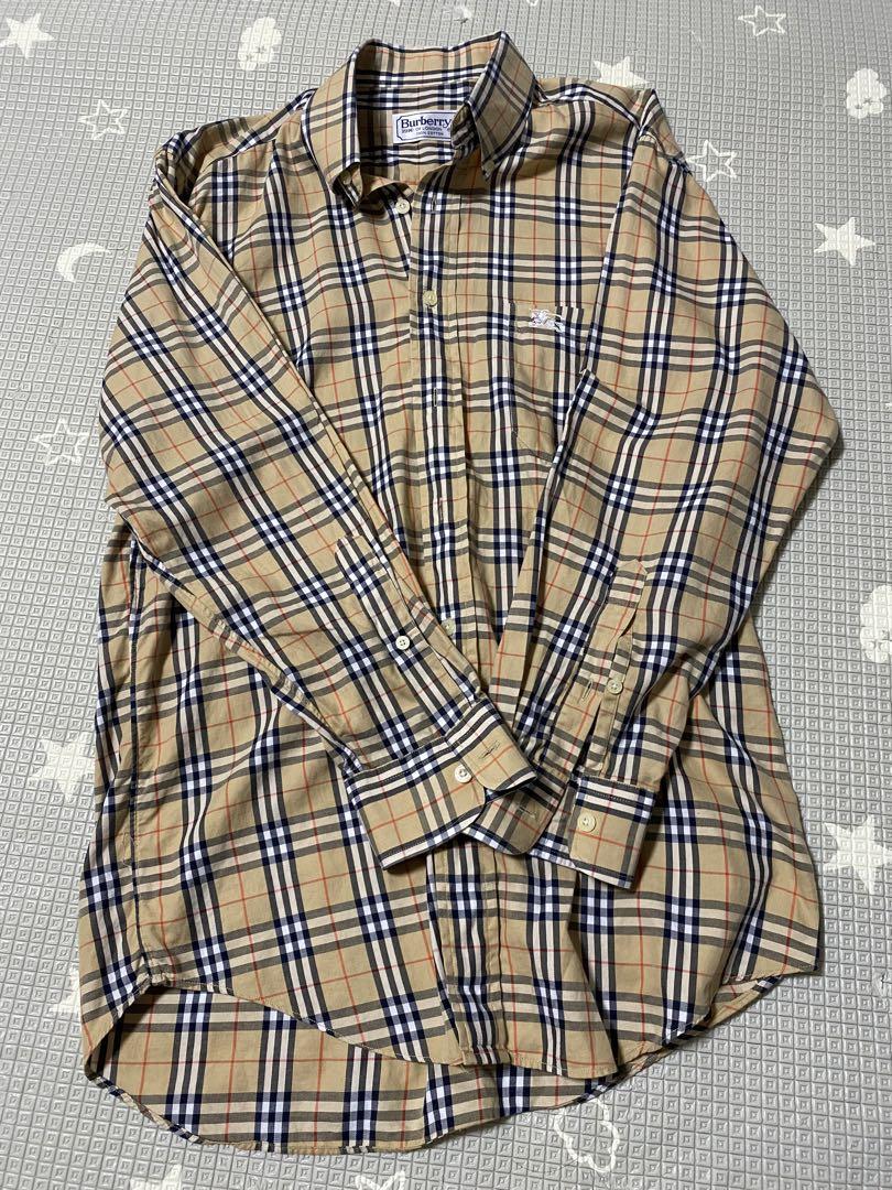 BURBERRY (バーバリー) オーガニックコットン 総柄チェック レギュラーカラー 長袖 シャツ BBSOMERTO【サカゼン公式通販】