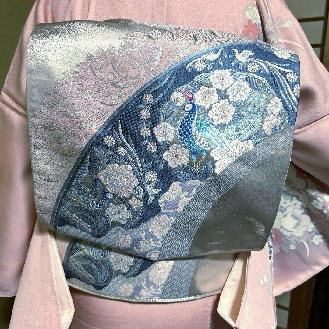 ♥近い 袷 正絹 友禅 訪問着 フルセット 身丈161 裄丈68.5♥に近い WWW_WOWDIGSITE_COM