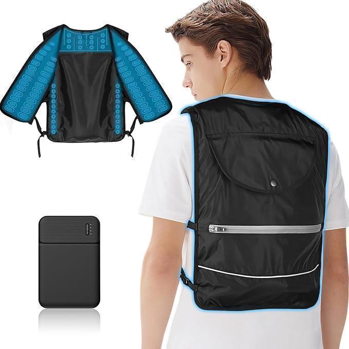 冷却ベスト 冷水服 全面水冷 10000mAhバッテリー 涼しい 熱中症対策