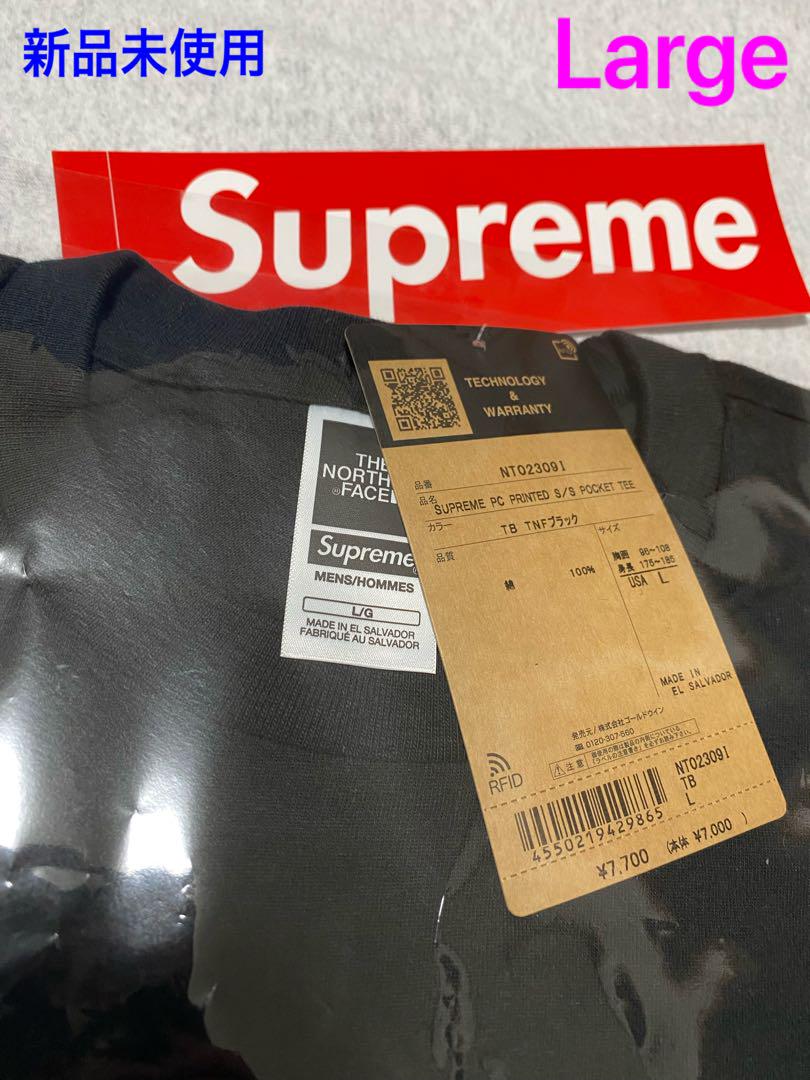 L Supreme North Face Printed Pocket Tee