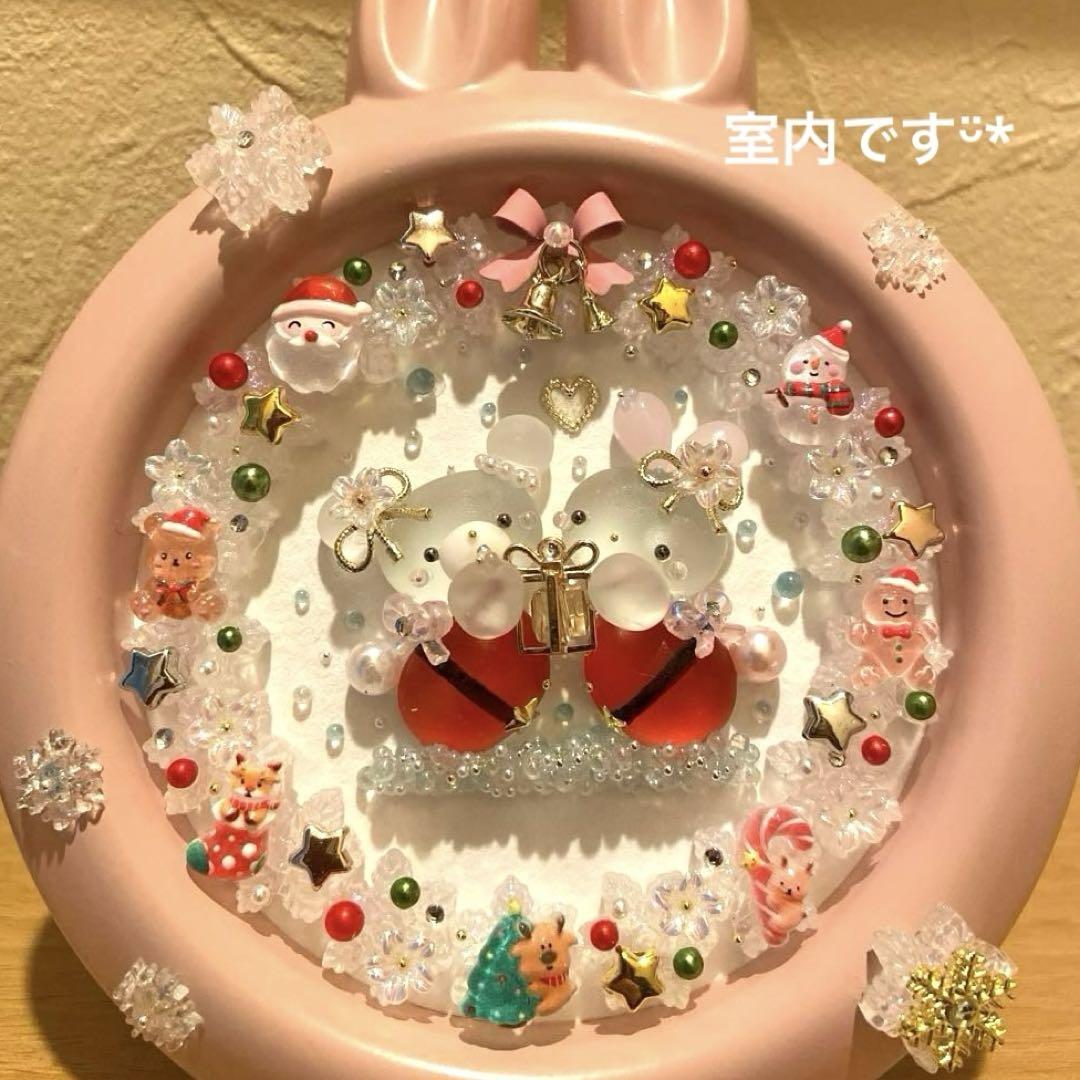 定期入れの ♡雪の結晶ハッピークリスマスリース いつもありがとう 立体・オブジェ
