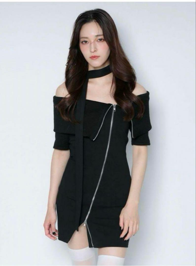 meltthelady zip mini dress