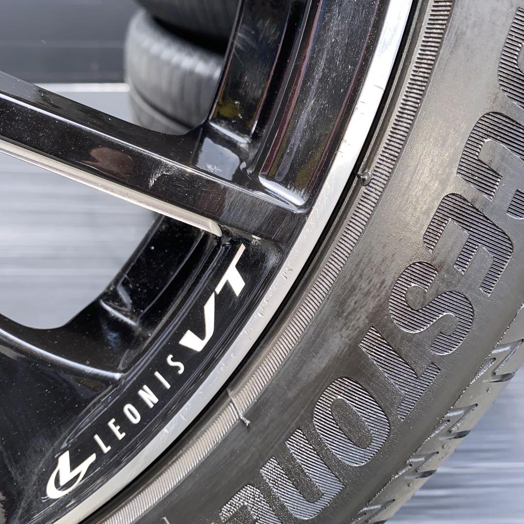 中古溝あり‼️ブリヂストン215/45R18＋レオニスホイールセット
