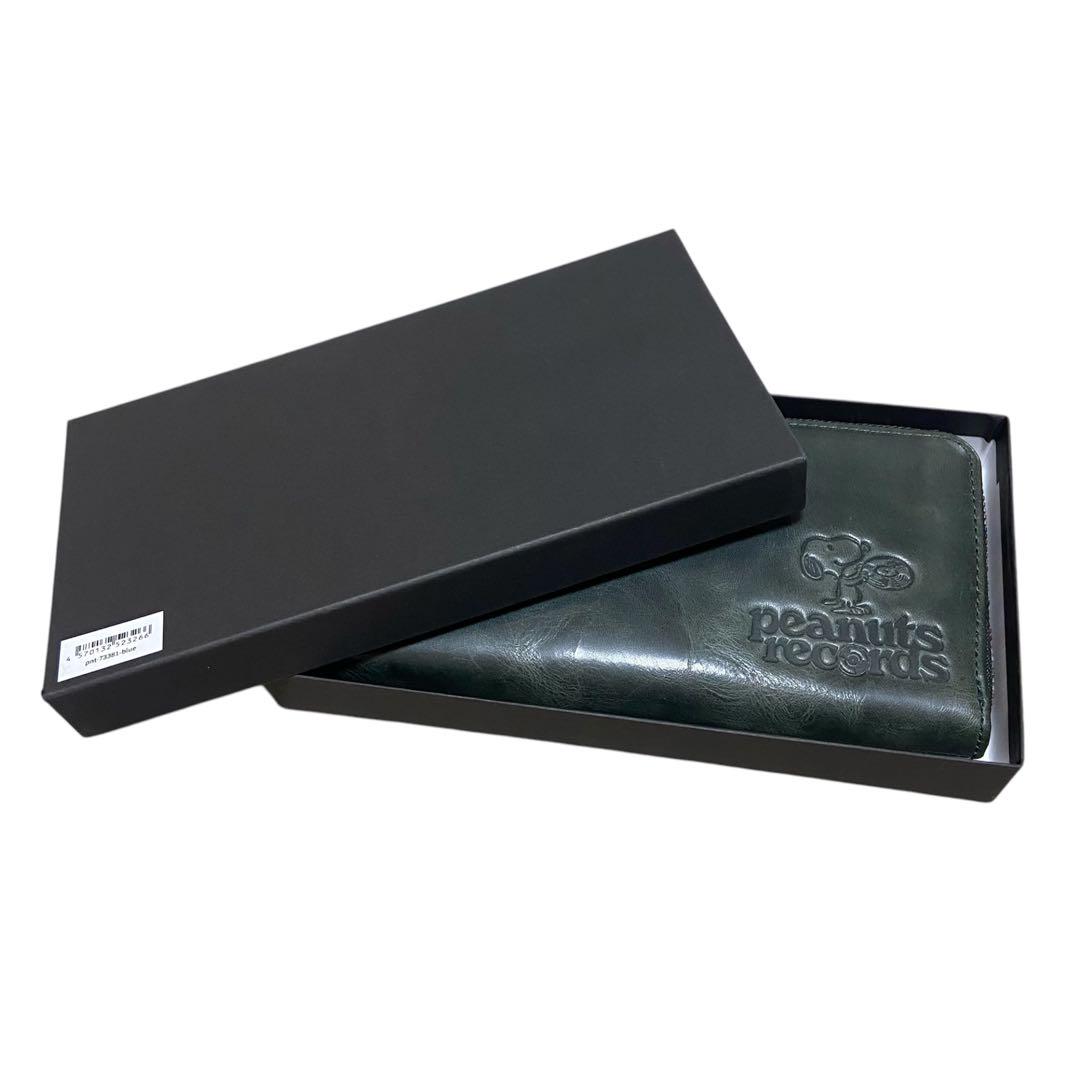 【新品】スヌーピー 牛革 本革 peanuts records 長財布