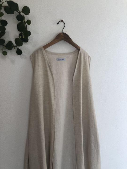 リネンコットン handmade ナチュラル EgBYt-m78086676677 *ロングジレ 得価正規品