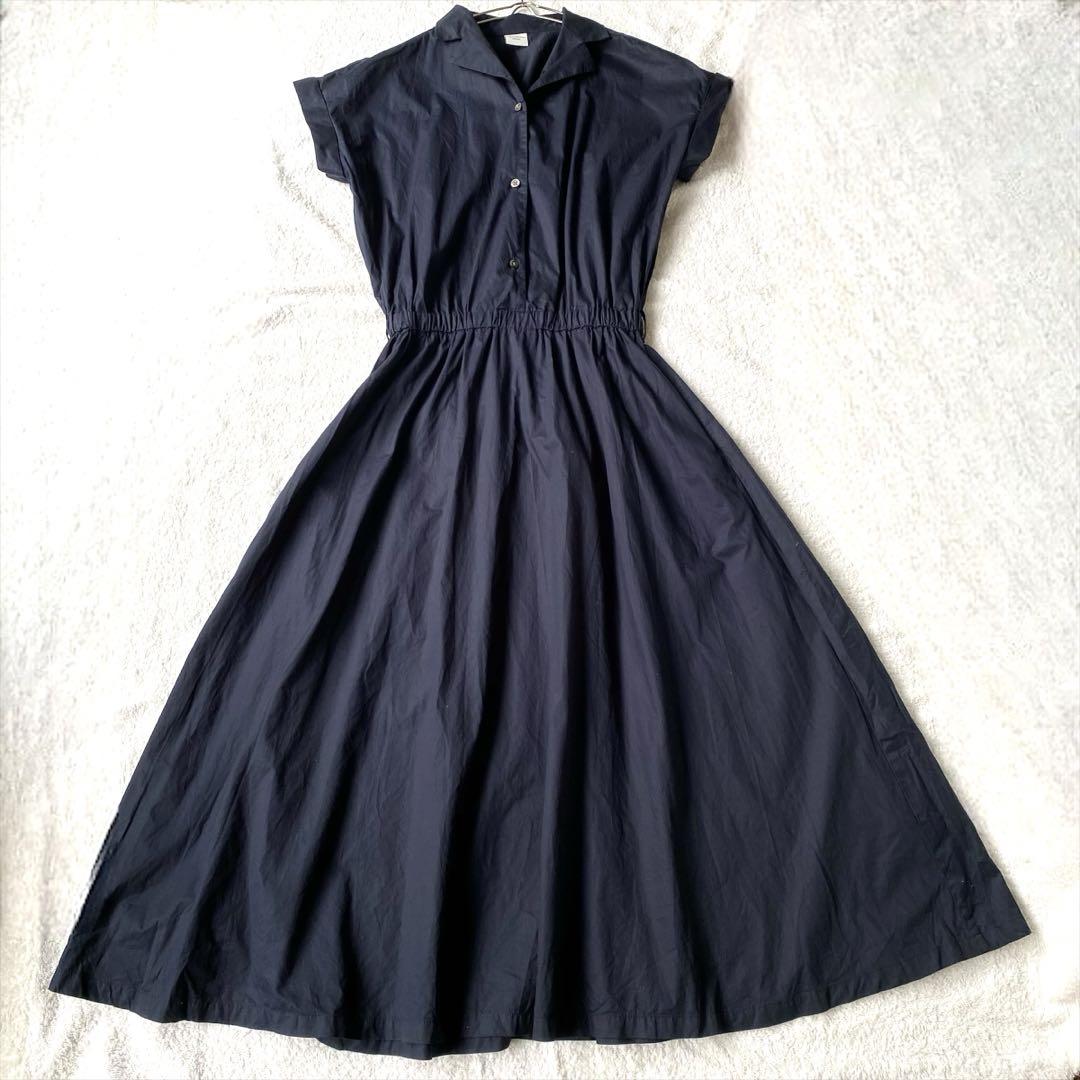 【アーバンリサーチドアーズ】 ロングシャツワンピース ウエストゴム 綿混 F