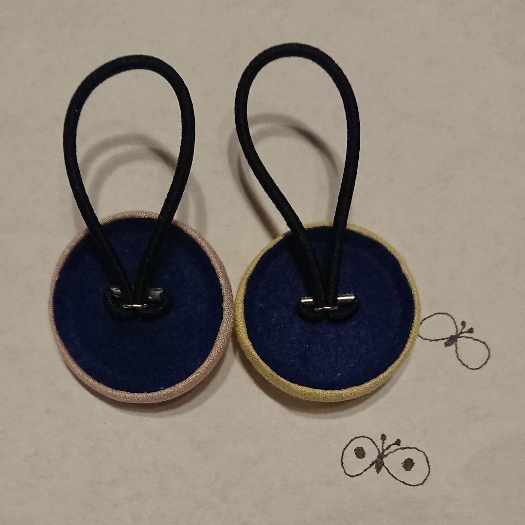 40 ヘアゴム ハンドメイド 3niWp-m78088852426 ミナペルホネン くるみボタン 即納限定品