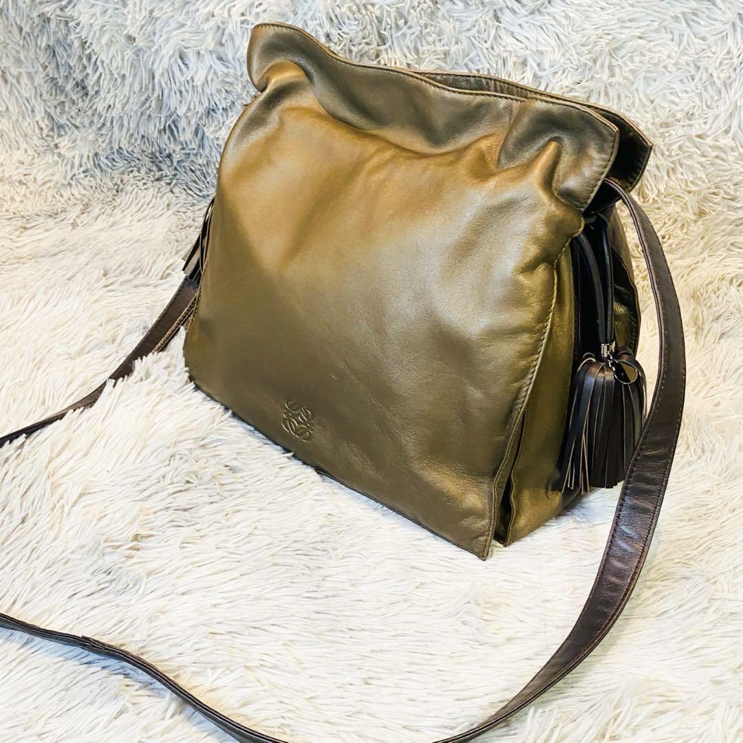 LOEWE ロエベ フラメンコ ショルダーバッグ ブラック タッセル