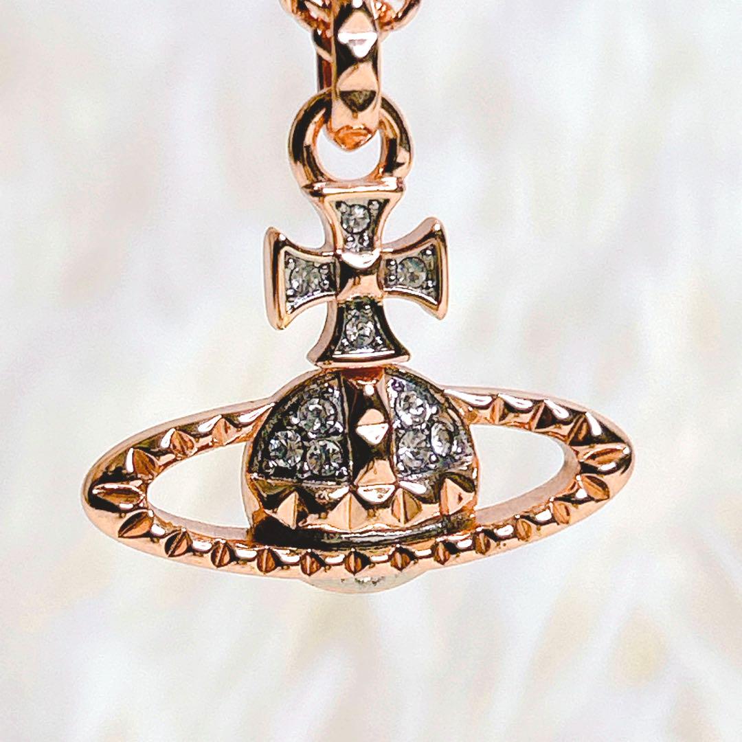 【極美品】VivienneWestwood オーブ　ネックレス　ピンクゴールド
