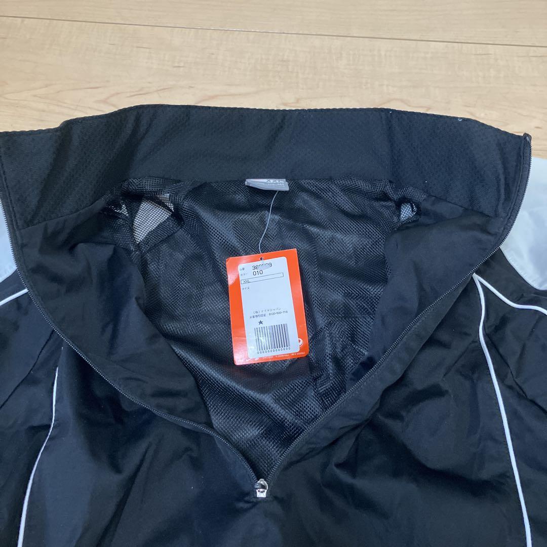 【新品未使用】Nike 半袖 ジップアップ ジャケット 黒・灰色 2XL
