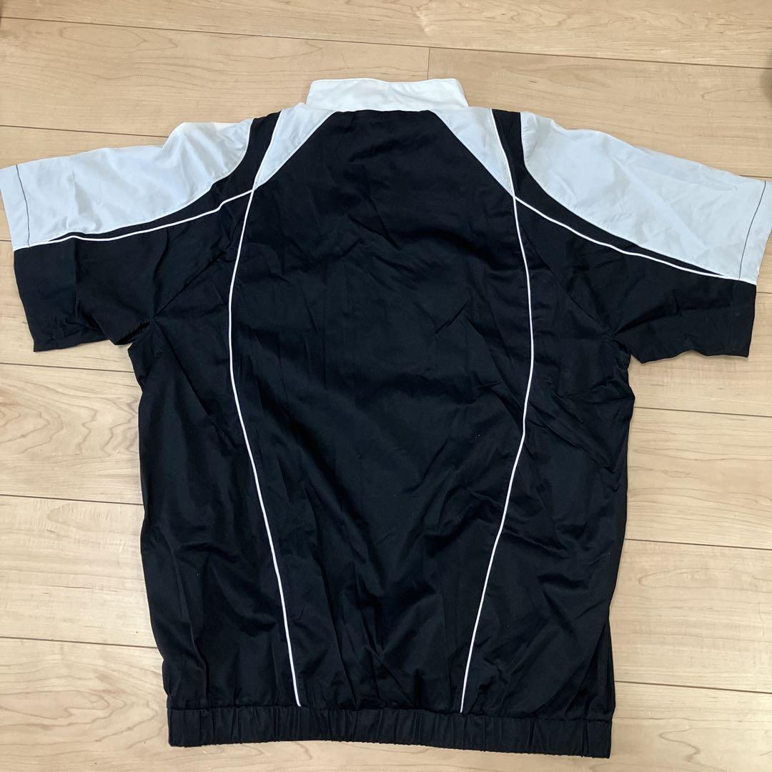 【新品未使用】Nike 半袖 ジップアップ ジャケット 黒・灰色 2XL