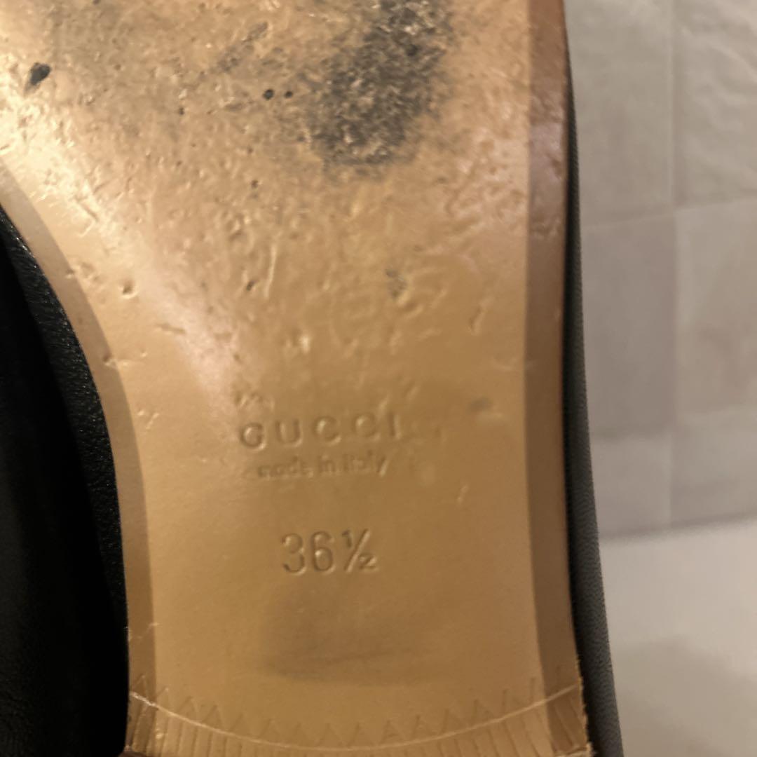 GUCCI G レザー バレエ フラットシューズ
