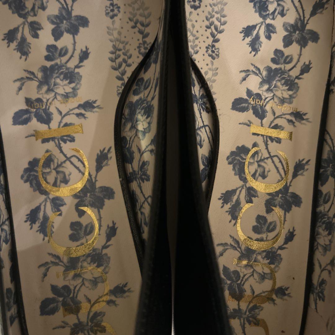 GUCCI G レザー バレエ フラットシューズ