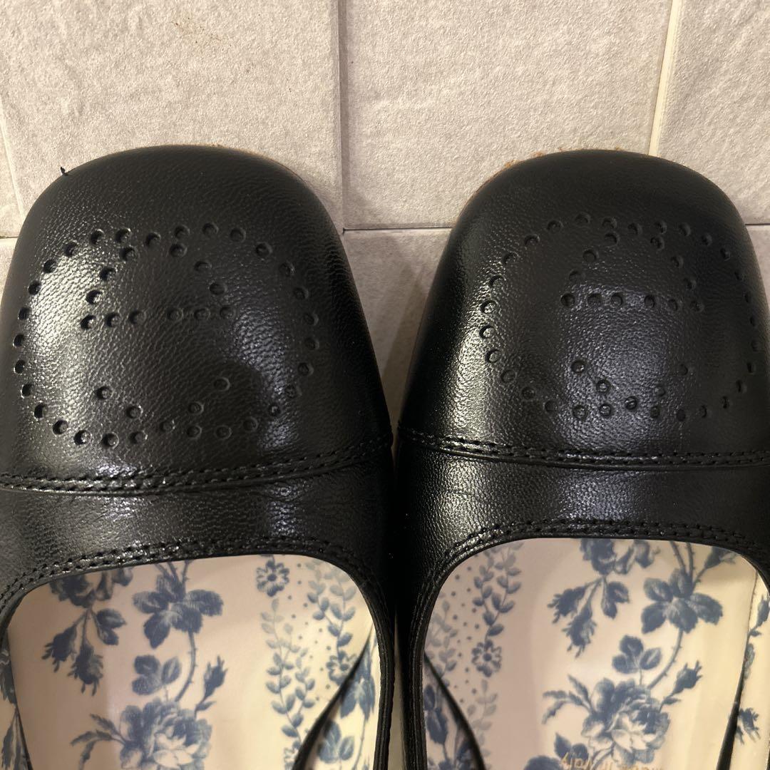 GUCCI G レザー バレエ フラットシューズ