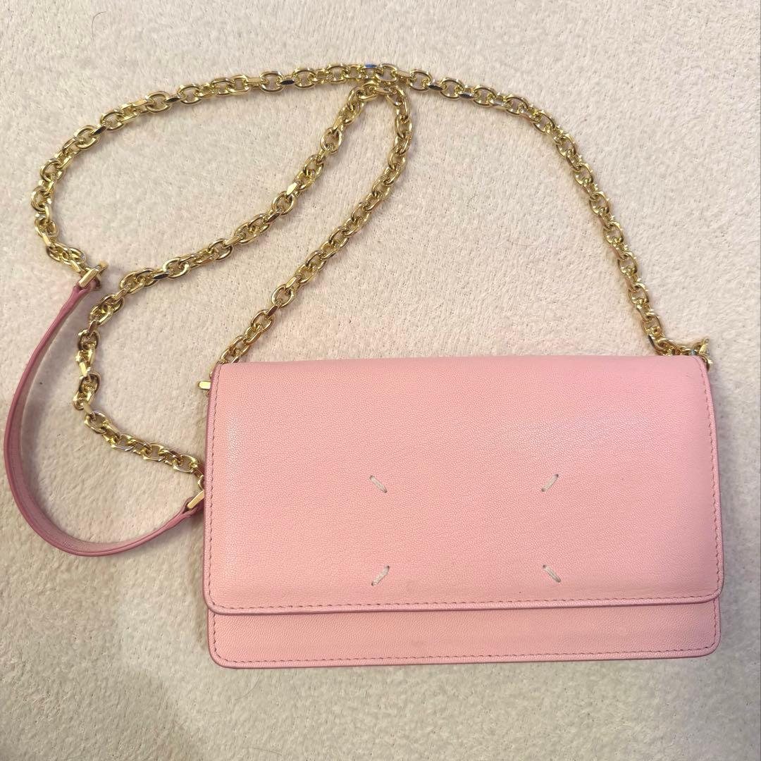 Maison Margiela マルジェラ チェーンウォレット ピンク