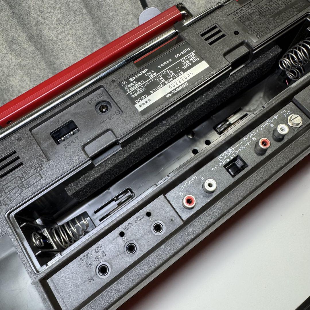 SHARP ラジカセ コンポ QT-88R ジャンク - メルカリ