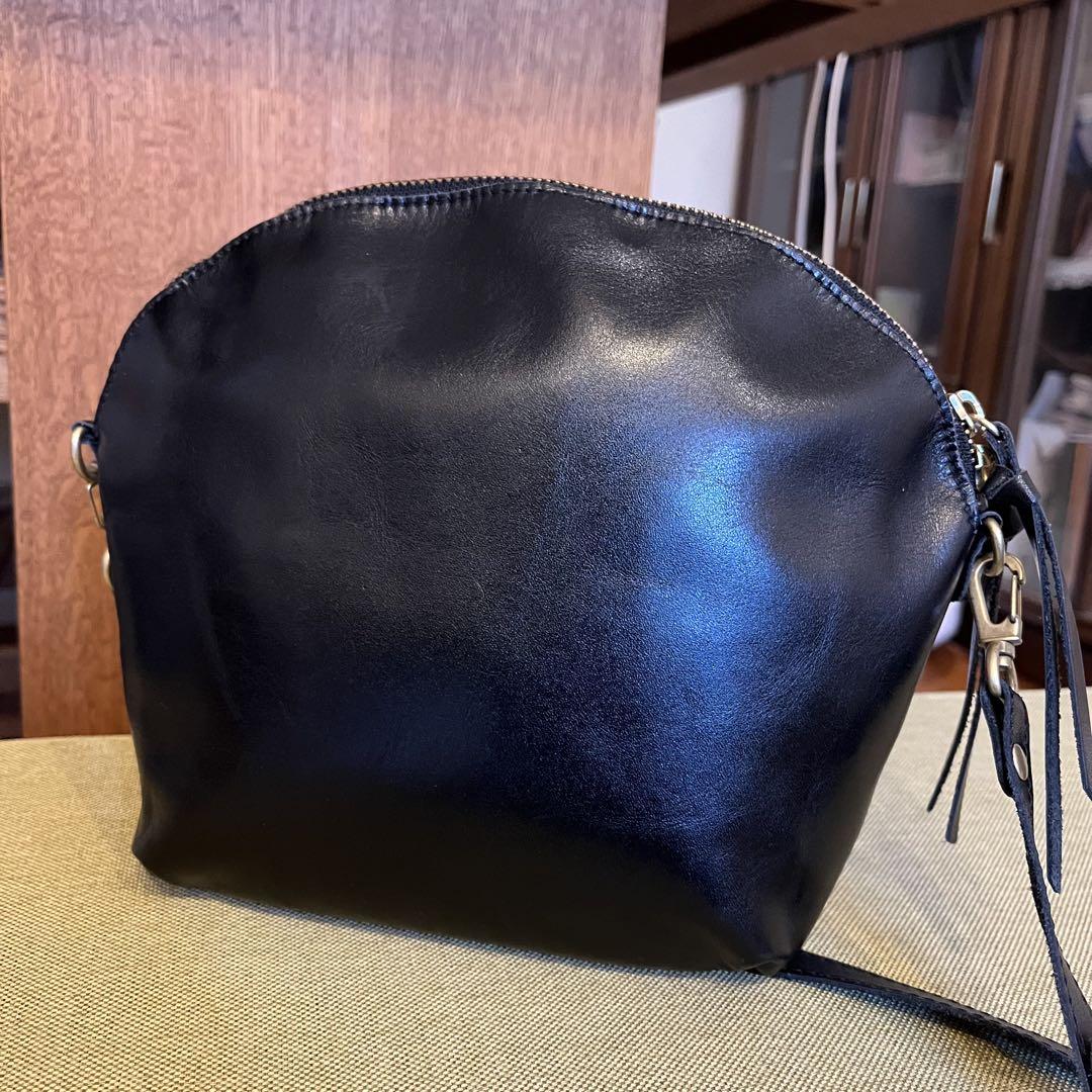 タイドウェイ　LIGHT LEATHER SHOULDER 黒