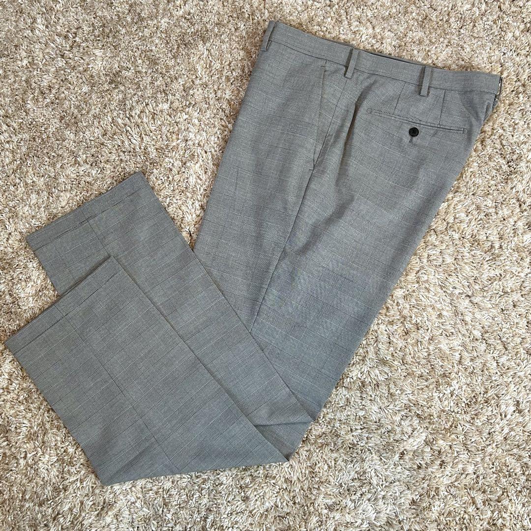 ユニクロ 感動ジャケット パンツ セットアップ スーツ グレンチェック XXL
