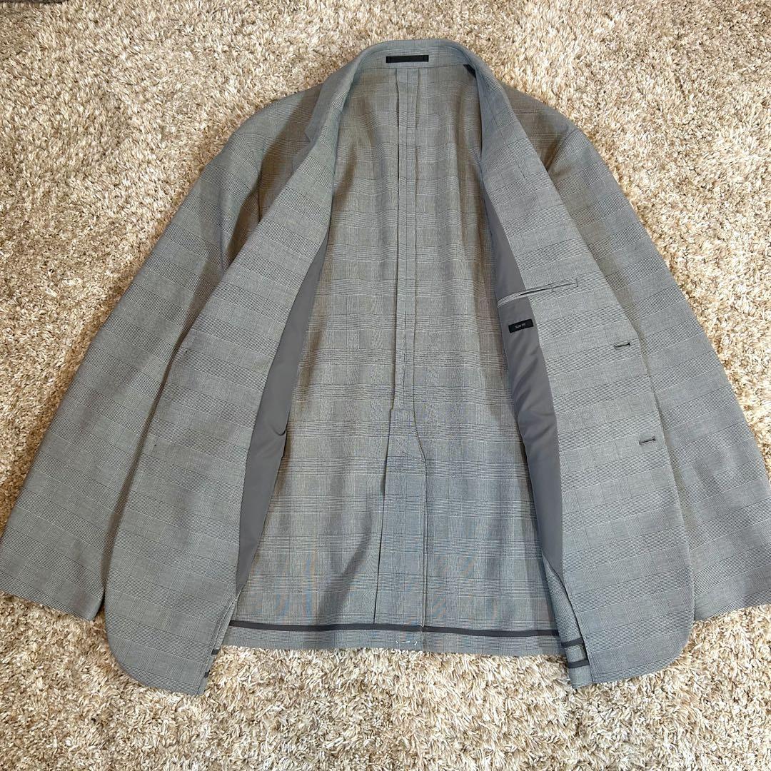 ユニクロ 感動ジャケット パンツ セットアップ スーツ グレンチェック XXL