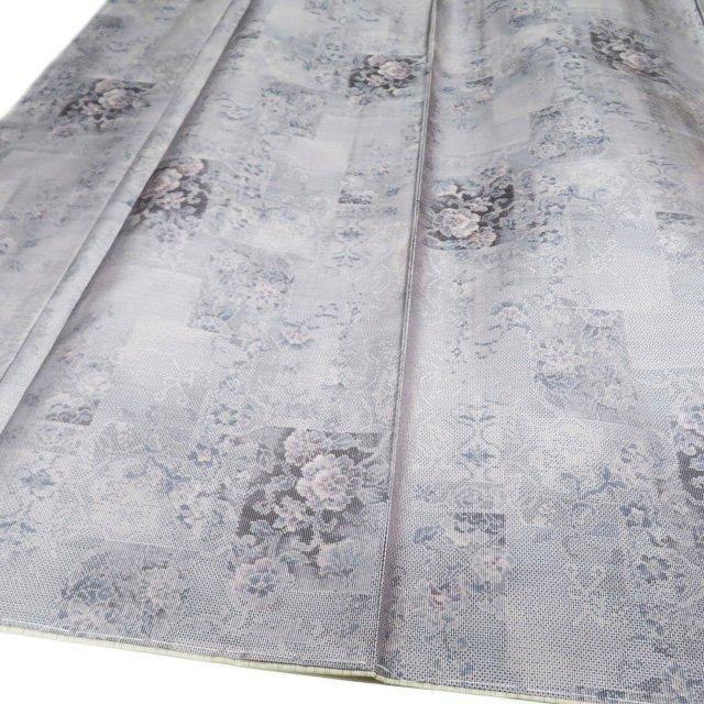大島紬 着物 未使用 正絹 袷 身丈171.5cm L ワイド A1024-3