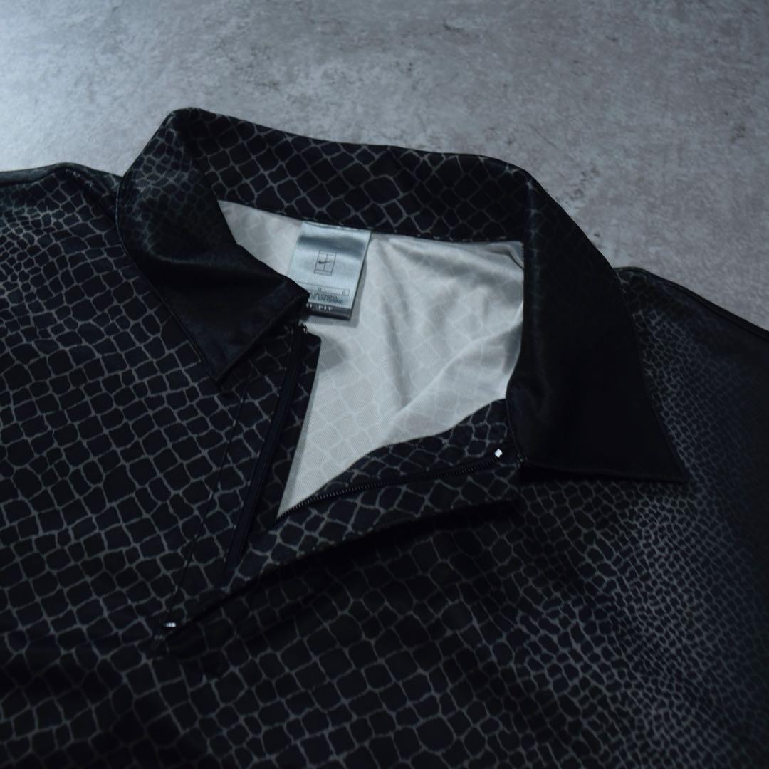 NIKE テニス 半袖ポロシャツ クロコ柄 ハーフジップ フェデラー