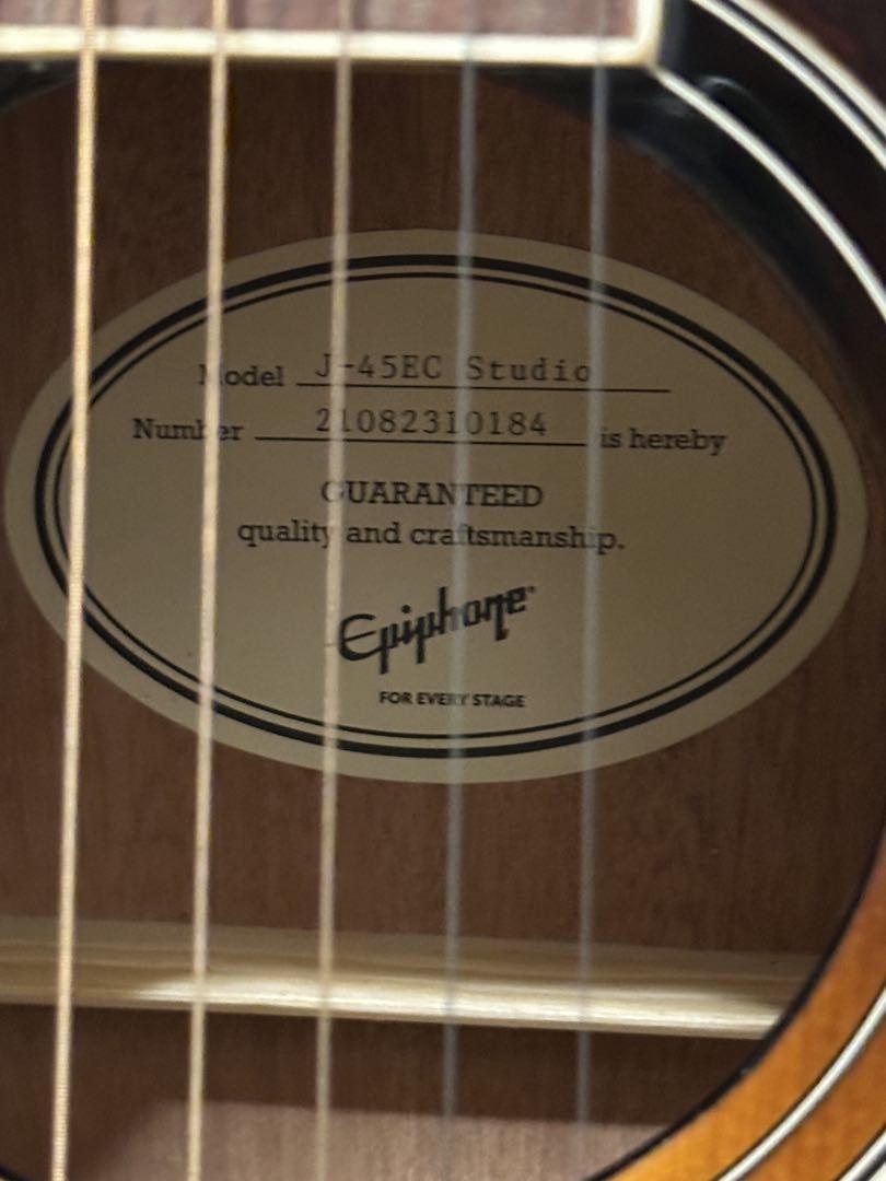 Epiphone アコースティックギター J-45EC Studio