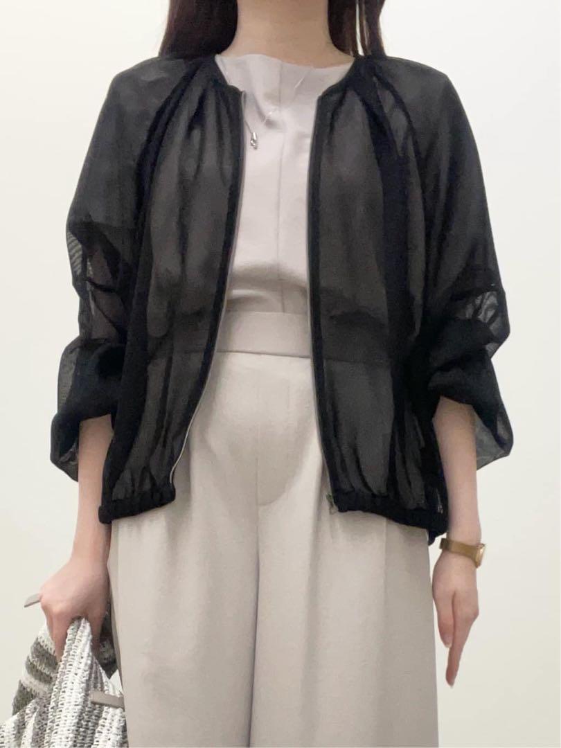 みかん　定価¥24,200シアー/軽羽織りメッシュ シアーブルゾン春夏