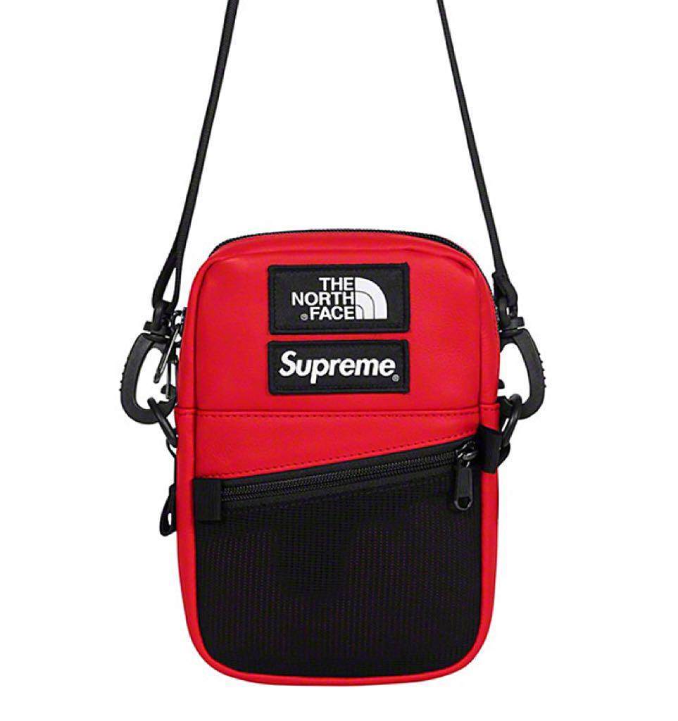 豊富な爆買い Supreme TheNorthFace Leather Shoulder 赤 PSy6G-m78106572779 国産HOT