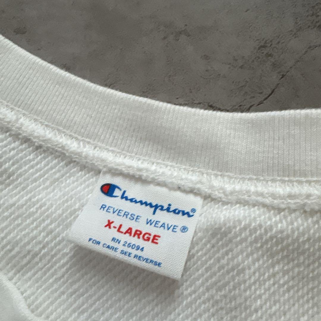 Champion Reverse Weave トレーナー XL ホワイト