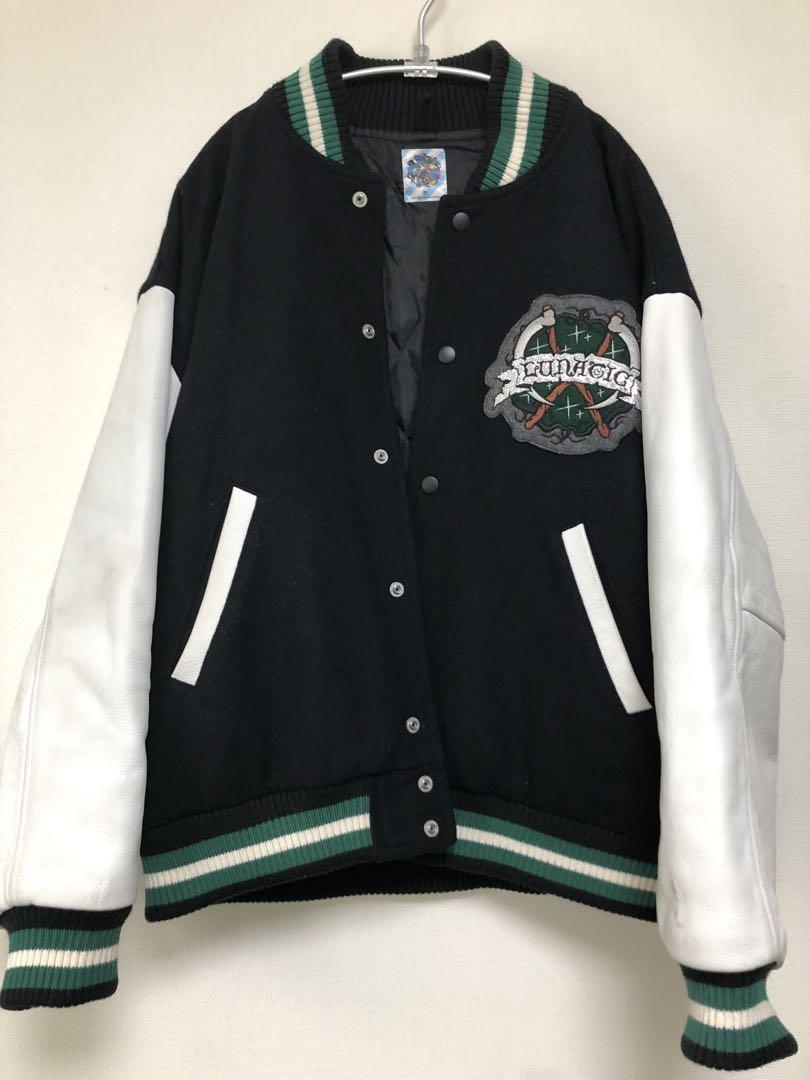 revolver　スタジャン　ブラック × ホワイト × グリーン　Mサイズ